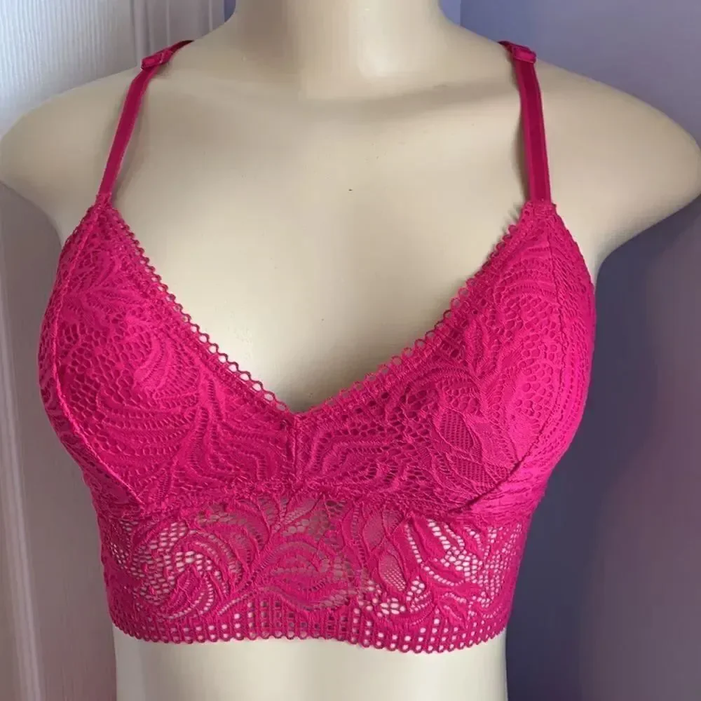Auden Lace Lightly Lined Bralette Bra/ Panty Set XS